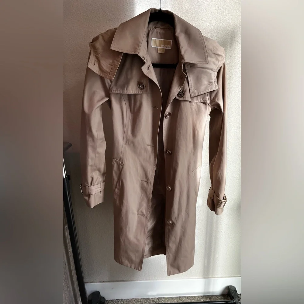 Michael Kors Beige Trench Coat - Picture 15 of 15